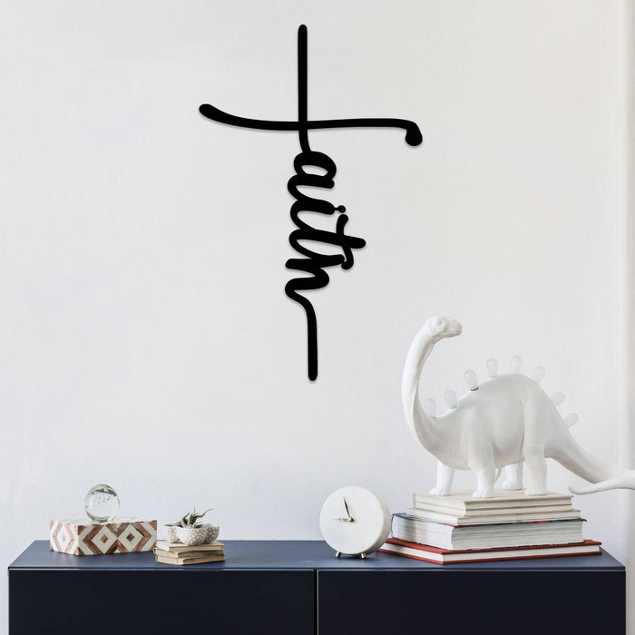 Faith Cross - Metal Wall Art - MetalPlex