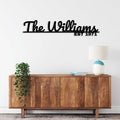 Family Name Sign - Metal Wall Art - MetalPlex
