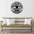 Family Tree Monogram - Metal Wall Art - MetalPlex