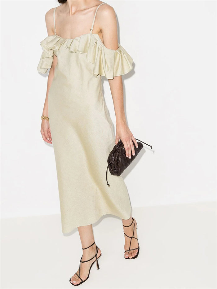 Fashion Sling Lace Slim Ladies Dress