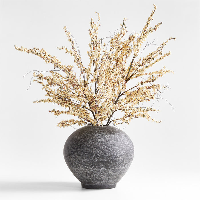 Faux White Mini Berry Stem 48"