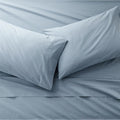 Favorite Organic Cotton Percale Blue Queen Bed Sheet Set