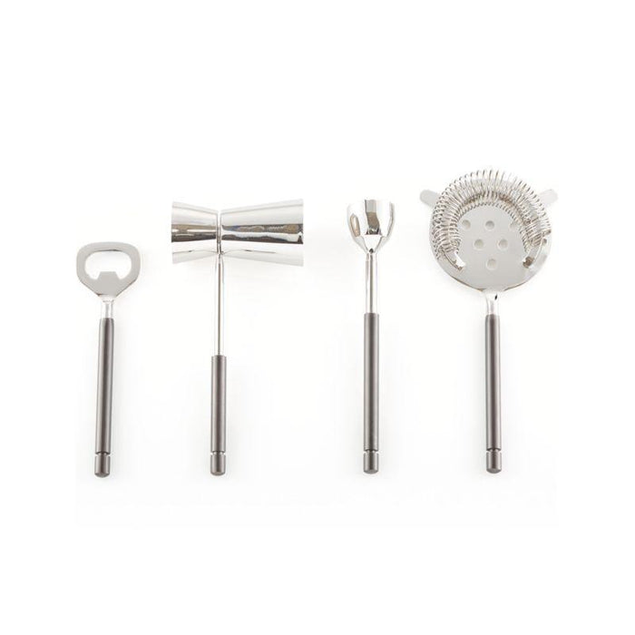 Fenton Graphite and Wood Bar Tool Set - Crate and Barrel Philippines