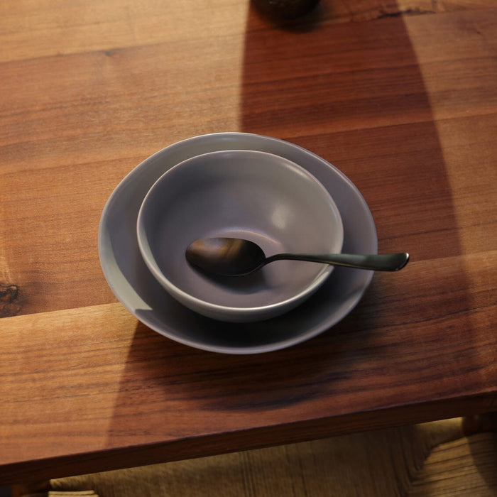 Flatware set flatware by Fable Home, shown in a matteblack finish. – #matteblack