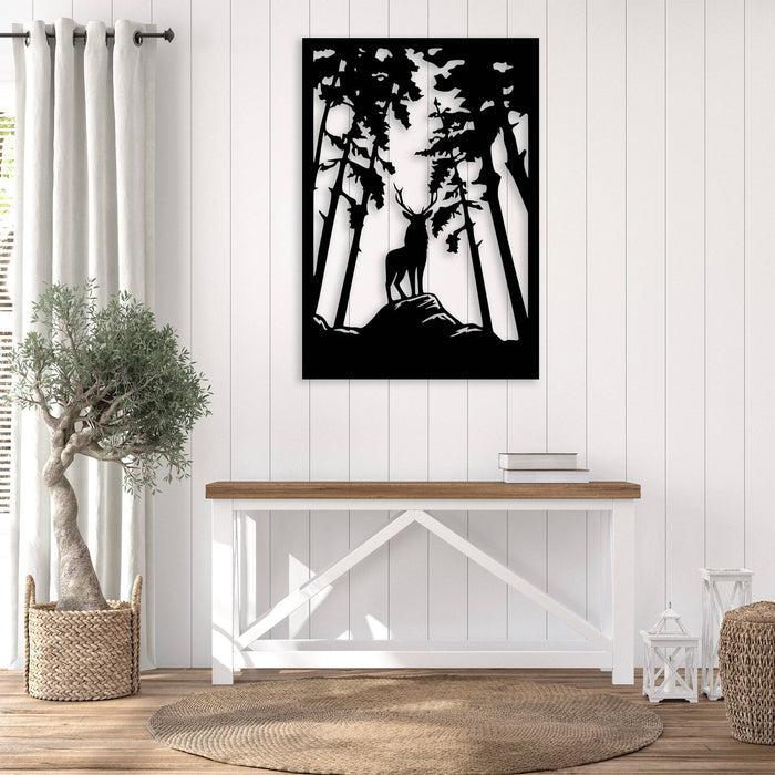 Forest Deer - Metal Wall Art - MetalPlex