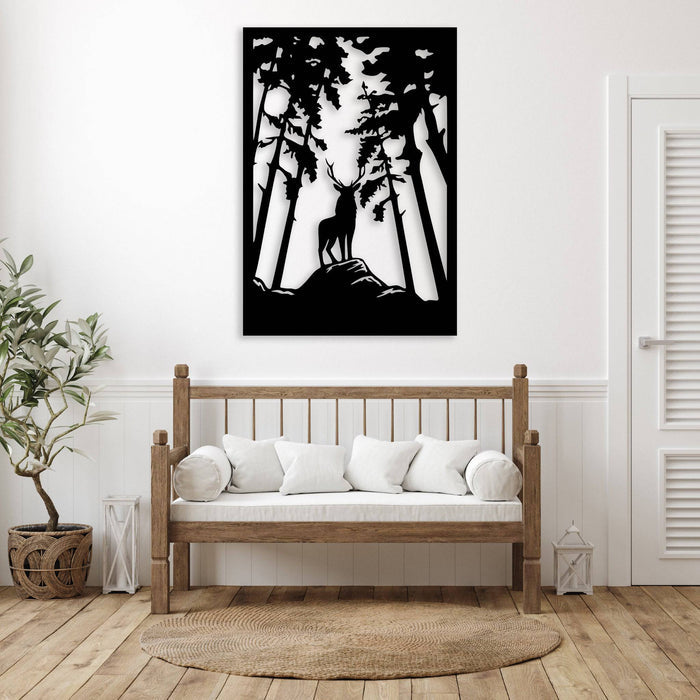 Forest Deer - Metal Wall Art - MetalPlex