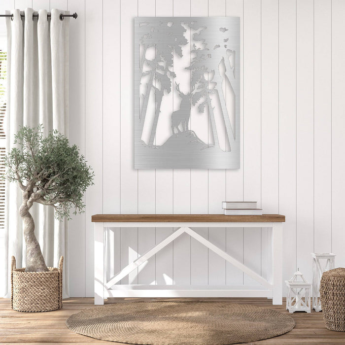 Forest Deer - Metal Wall Art - MetalPlex