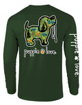 FOREST PATTERN PUP, ADULT LS PUPPIE LOVE