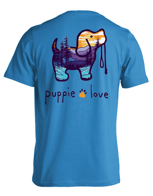 FOREST SUNSET PUP PUPPIE LOVE