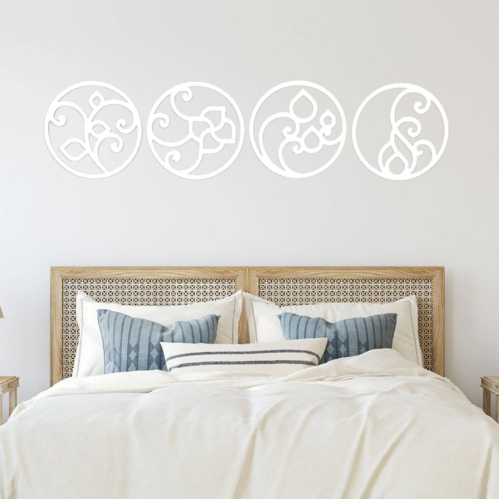 Four Circle Elements - Metal Wall Art - MetalPlex