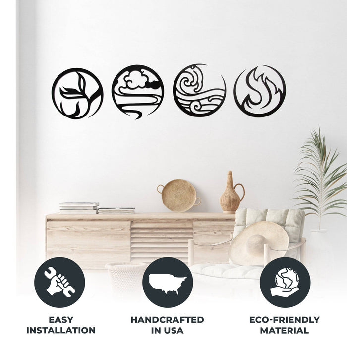 Four Elements Alternative - Metal Wall Art - MetalPlex