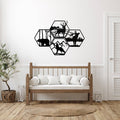 Four Wildlife Hexagon's - Metal Wall Art - MetalPlex