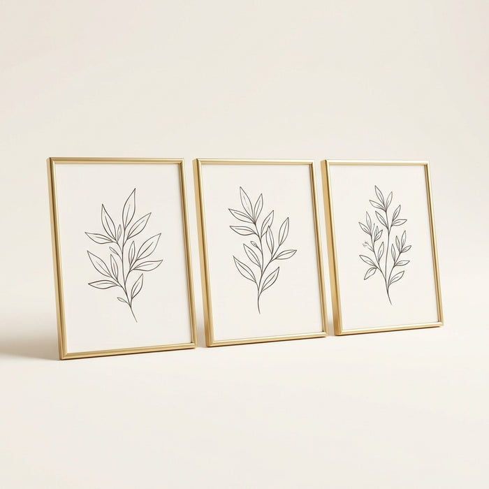 Framed Wall Art Set of Three