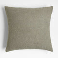 Frances Faux Mohair 23"x23" Leaf Green Throw Pillow Cover by Jake Arnold
