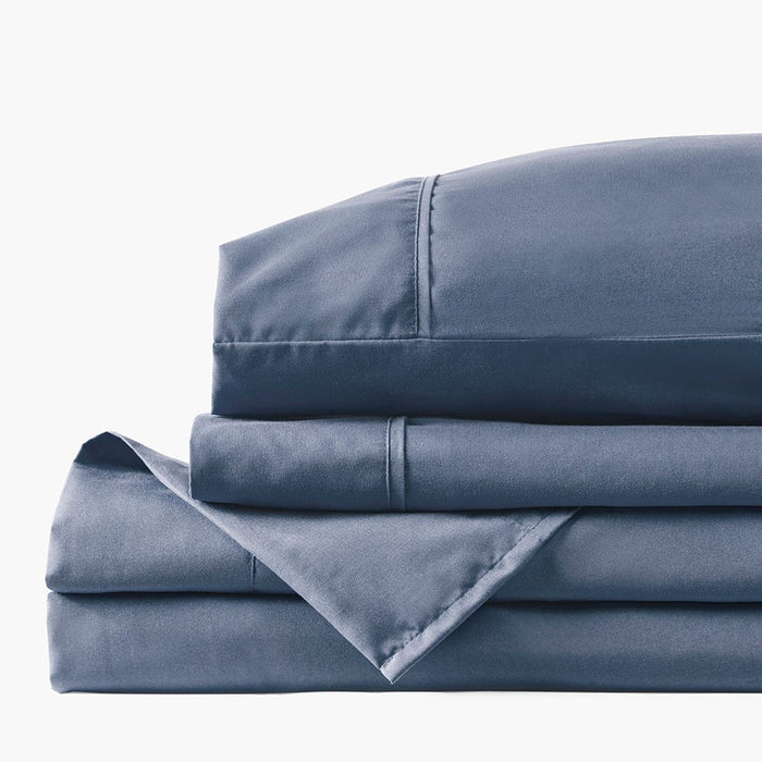 French Blue Low Profile Sheet Set For 8"-12" Thin Mattresses