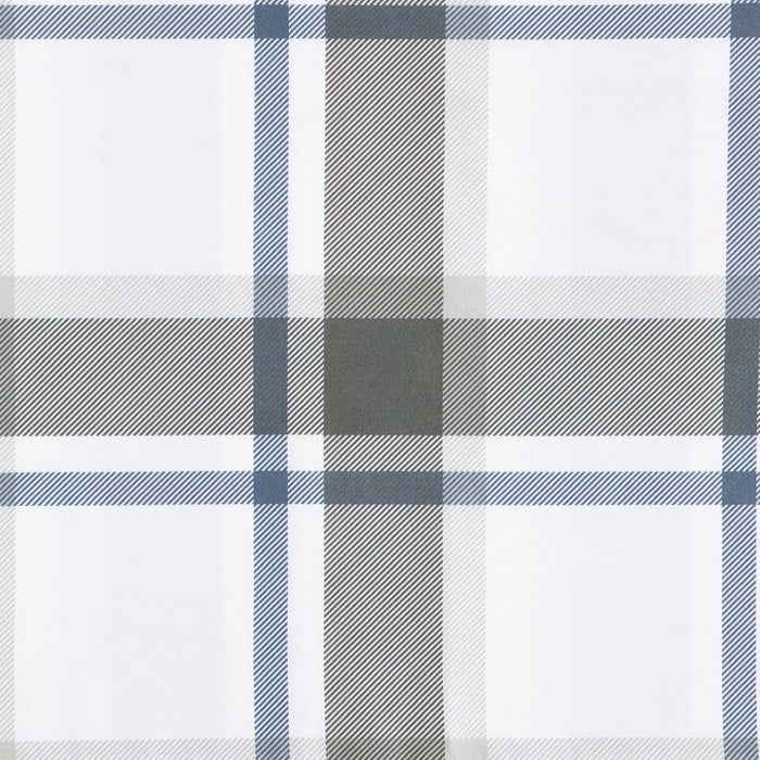 French Blue Plaid Pillowcase Set