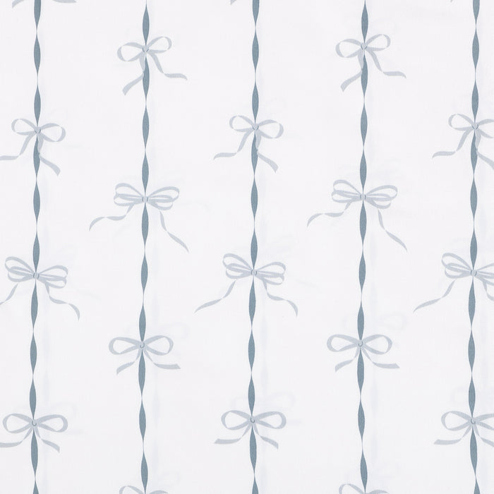 French Blue Ribbons and Bows Pillowcase Set