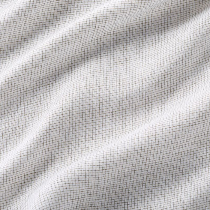 Garden Green Grid Natural Hemp Fiber Full Bed Sheet Set