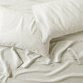 Garden Green Grid Natural Hemp Fiber King Bed Sheet Set