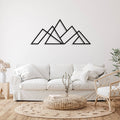 Geometric Mountains - Metal Wall Art - MetalPlex