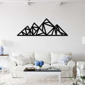 Geometric Triangle Mountains - Metal Wall Art - MetalPlex