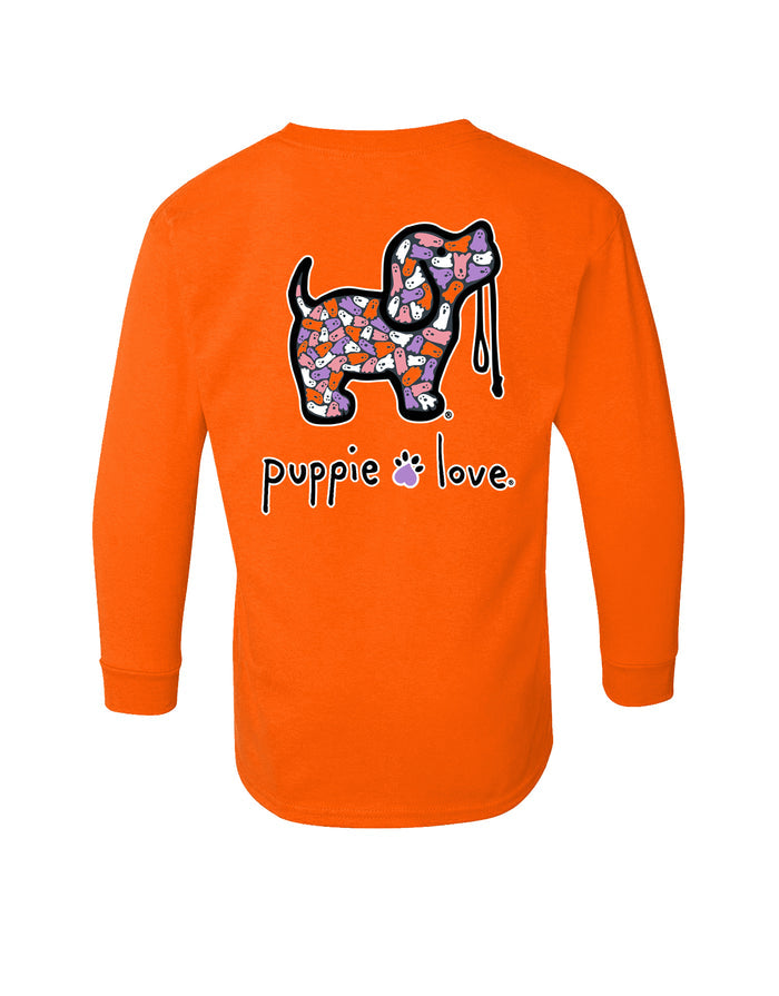 GHOST PATTERN PUP, YOUTH LS PUPPIE LOVE