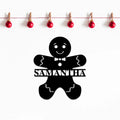 Gingerbread Man Monogram - Metal Wall Art - MetalPlex