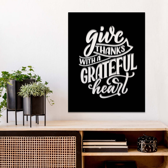 Give Thanks - Metal Wall Art - MetalPlex
