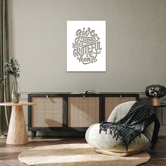 Give Thanks - Metal Wall Art - MetalPlex