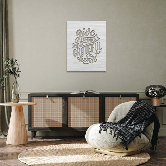 Give Thanks - Metal Wall Art - MetalPlex