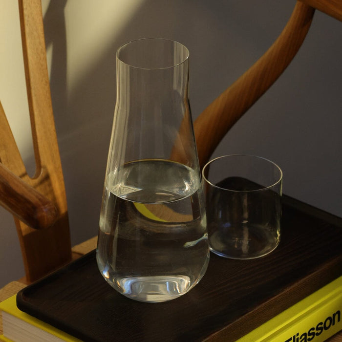 Glass carafe pro glassware by Fable Home, shown in a clear finish. – #clear