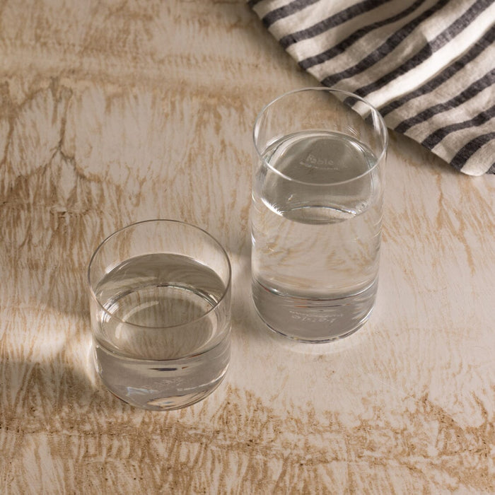 Glassware set pro bundles by Fable Home, shown in a clear finish. – #clear