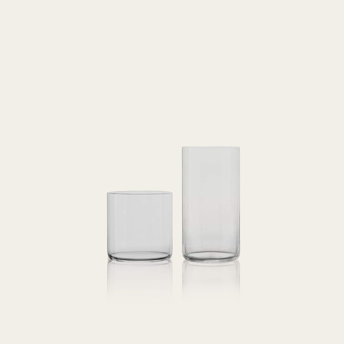 Glassware set pro bundles by Fable Home, shown in a smokegray finish. – #smokegray