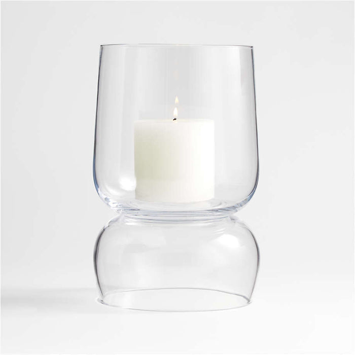 Glencoe Reversible Glass Hurricane Candle Holder 13"