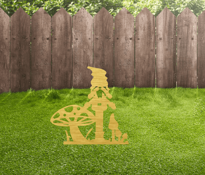 Gnome Garden Stakes - Metal Art - MetalPlex