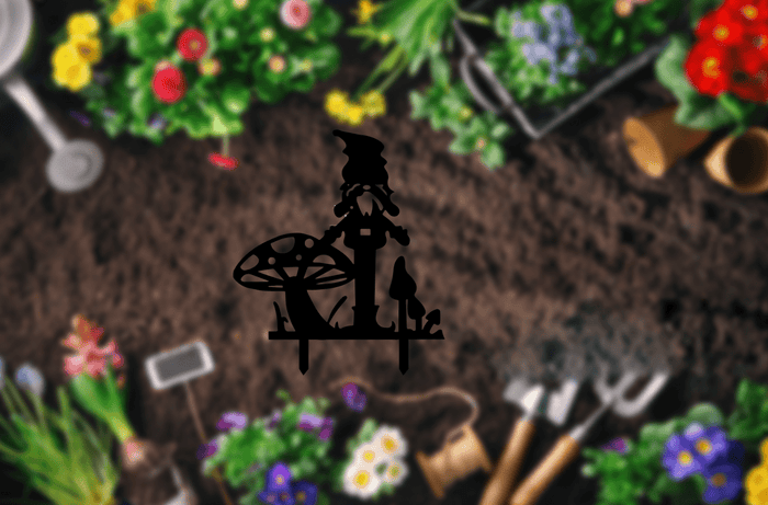 Gnome Garden Stakes - Metal Art - MetalPlex