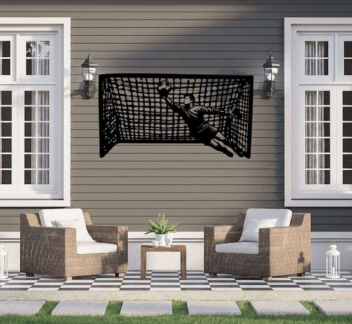 Goalkeeper Save Metal Wall Art Alternative