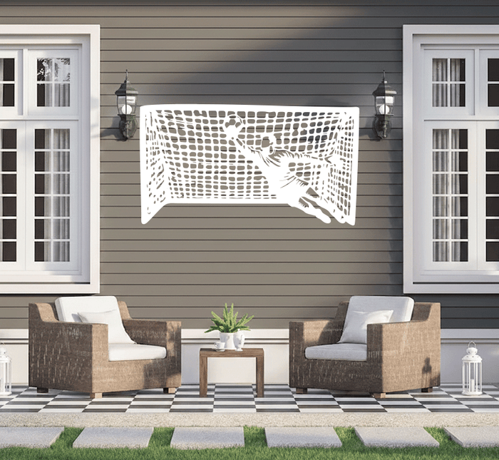 Goalkeeper Save Metal Wall Art Alternative