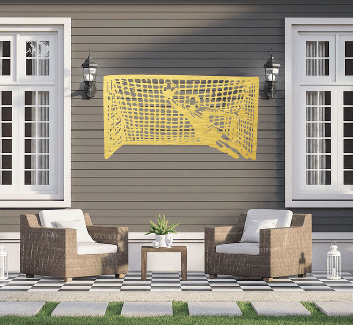 Goalkeeper Save Metal Wall Art Alternative