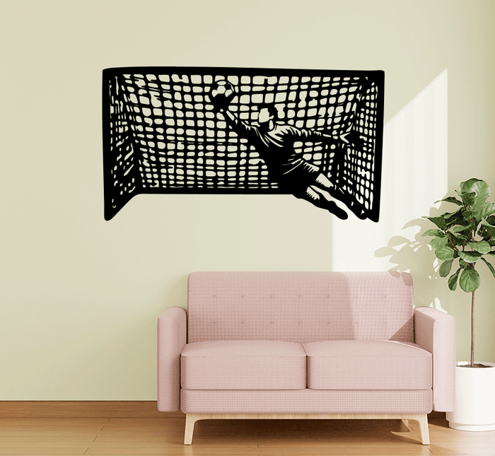 Goalkeeper Save Metal Wall Art Alternative
