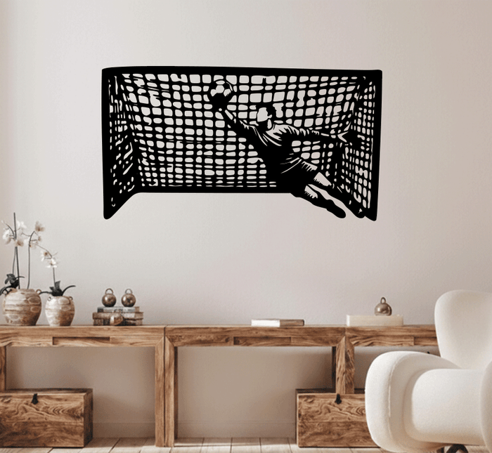 Goalkeeper Save Metal Wall Art Alternative