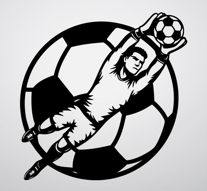 Goalkeeper Save Metal Wall Art