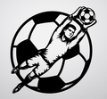 Goalkeeper Save Metal Wall Art