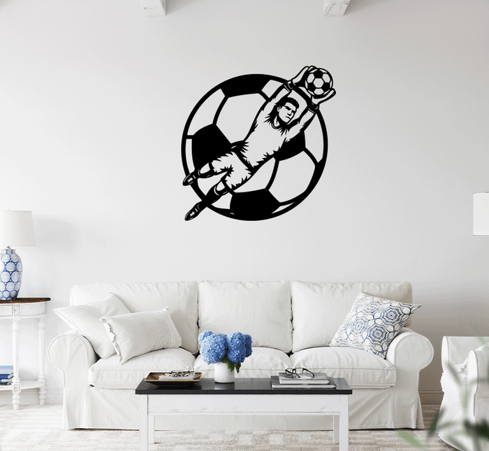 Goalkeeper Save Metal Wall Art