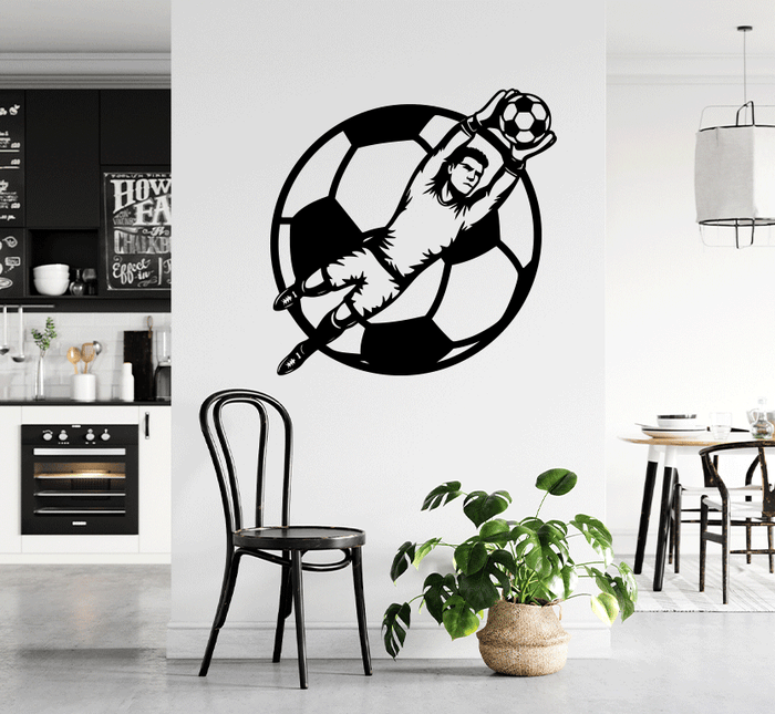 Goalkeeper Save Metal Wall Art
