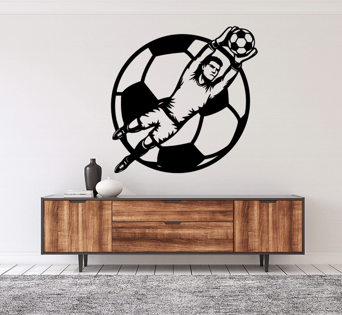 Goalkeeper Save Metal Wall Art