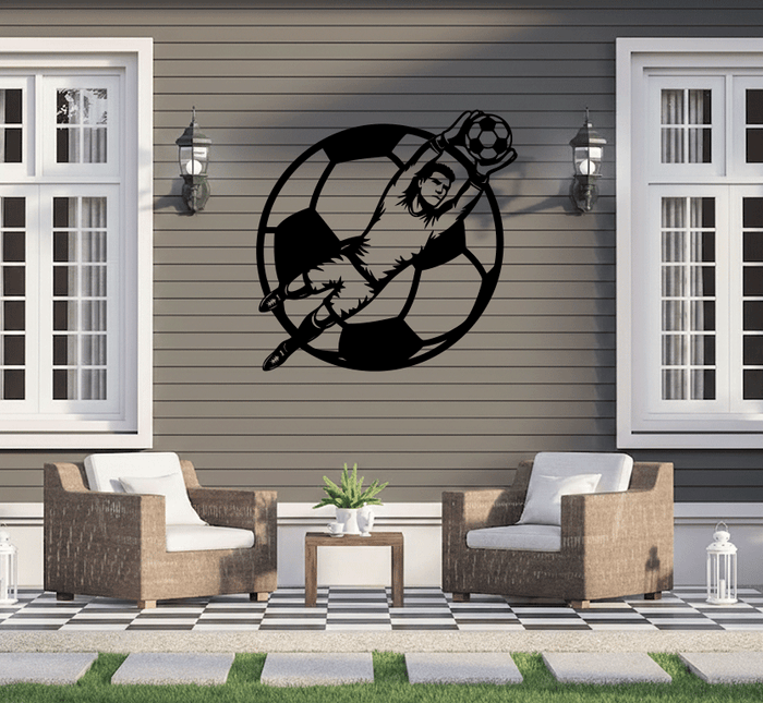 Goalkeeper Save Metal Wall Art