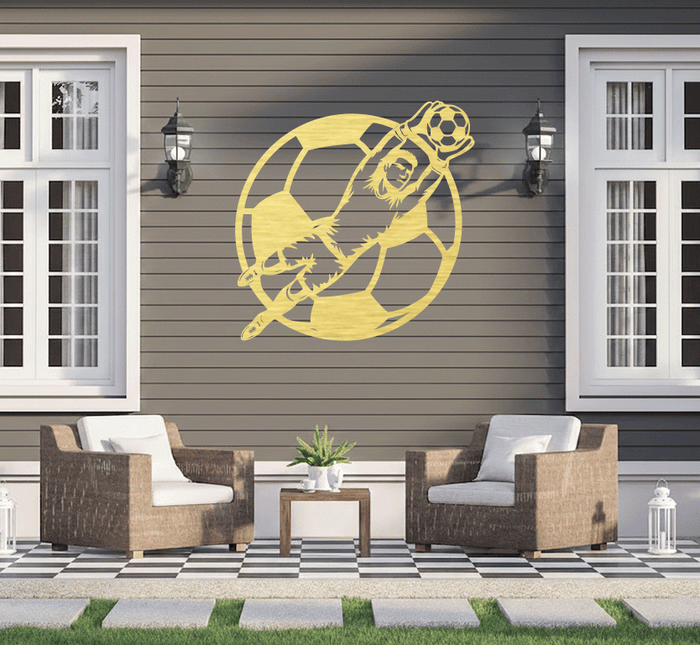 Goalkeeper Save Metal Wall Art