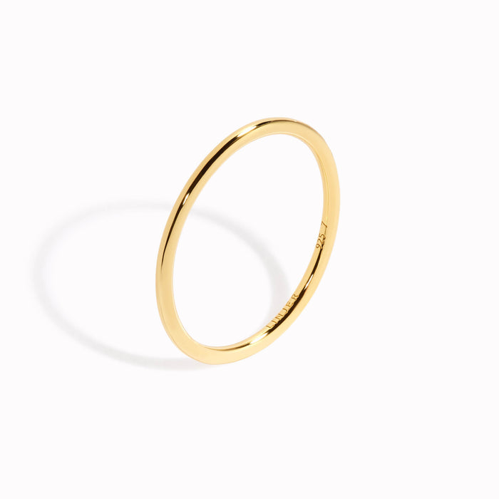 Gold vermeil stacking ring