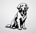 Golden Retriever- Metal Wall Art
